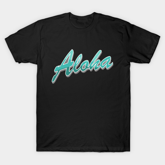 blue aloha shirt